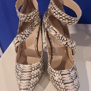 GUESS animal print heels